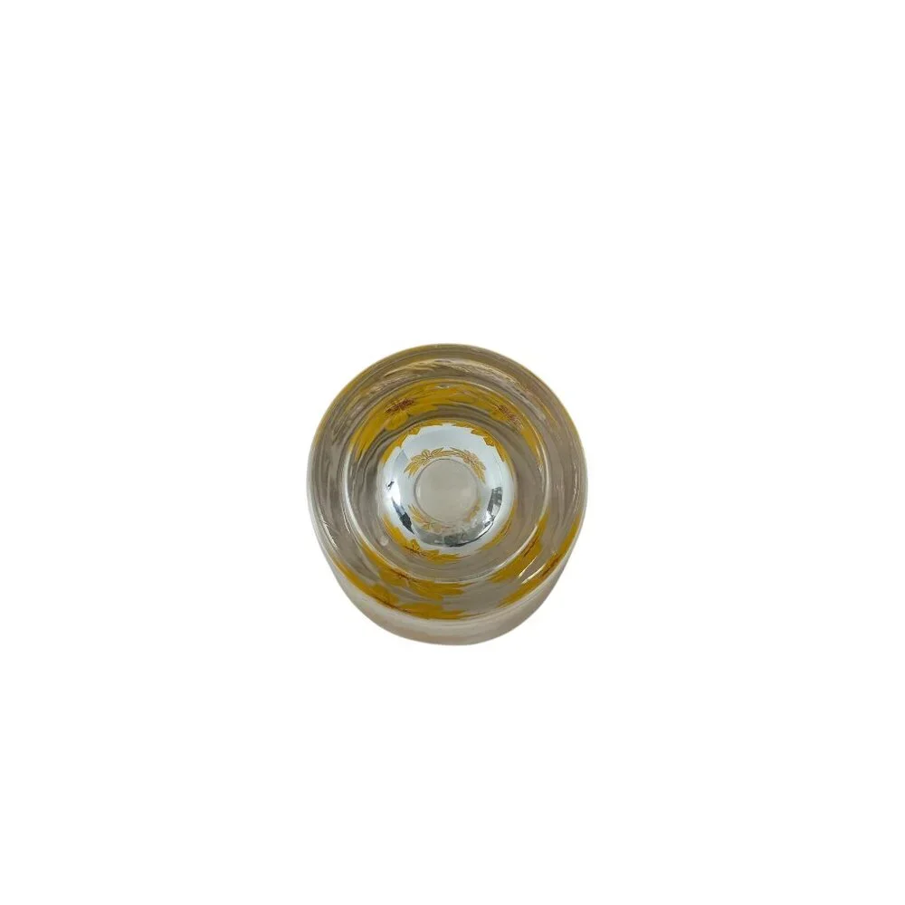 Daisy Pattern Shot Glass MCM Vintage
